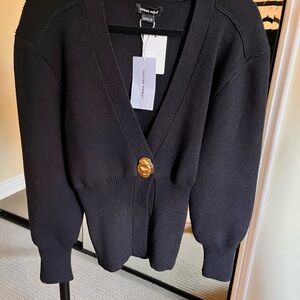 Urban Revivo Black Cinched Cardigan